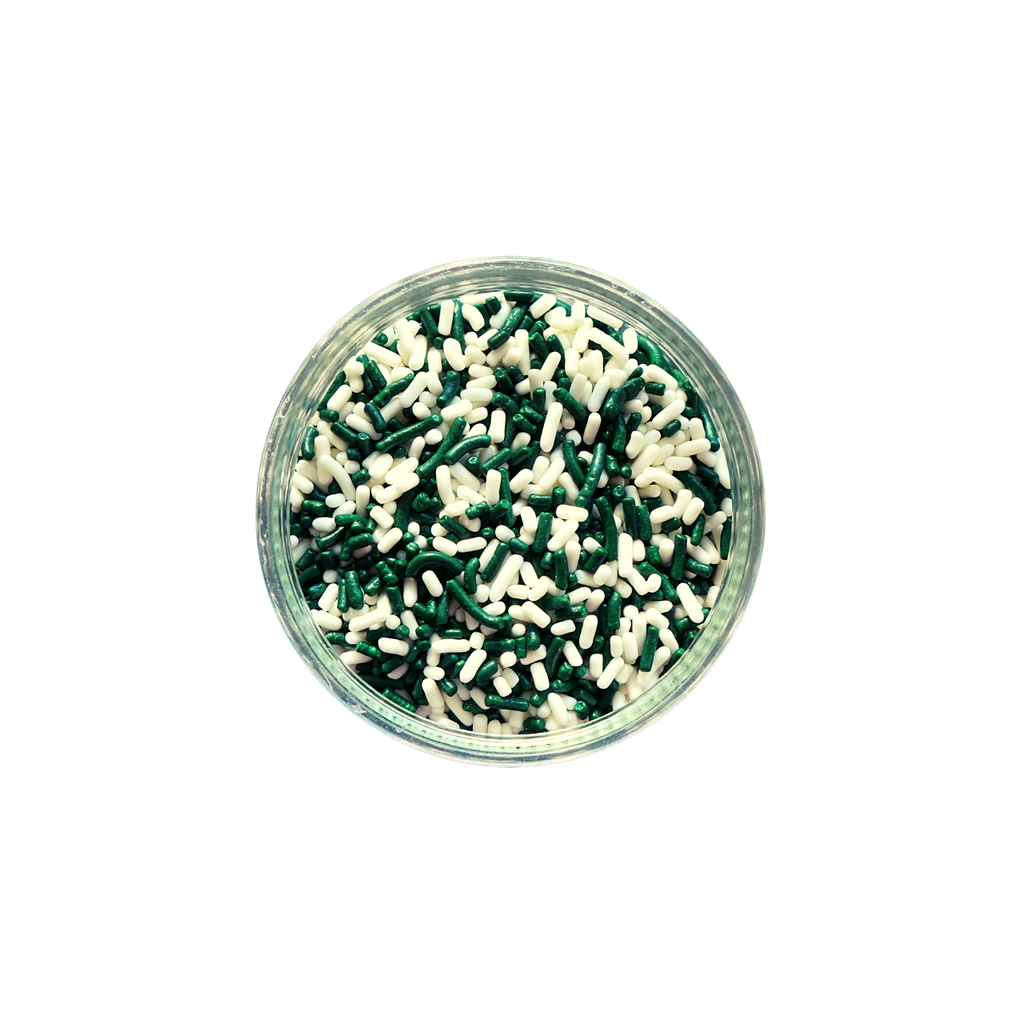 Green and White Sprinkles (3 oz)