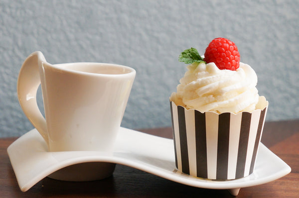 Case of Midnight Black Vertical Stripes Bake-In-Cups-  1200 Large