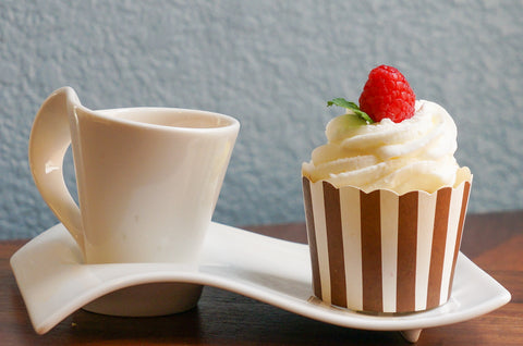 Case of Chocolate Brown Vertical Stripes Bake-In-Cups-   1200 Large