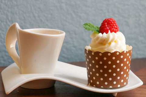 50 Large Chocolate Brown Polka Dots Bake-In-Cups (standard size)