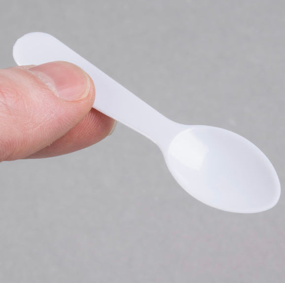 60 Mini White 3” Spoons