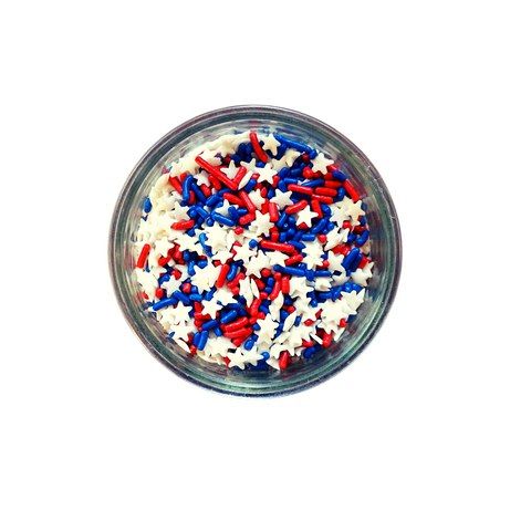 Stars & Stripes Sprinkle Mix  (3 oz)