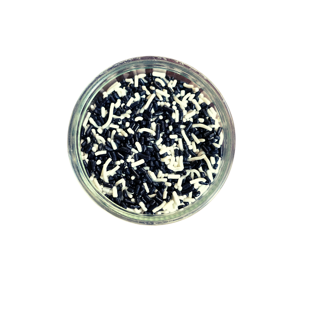 Black and White Sprinkles (3 oz)