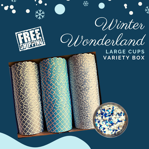 “Winter Wonderland” Variety Pack-  Shipping Included- 60 Standard Cups + Sprinkles