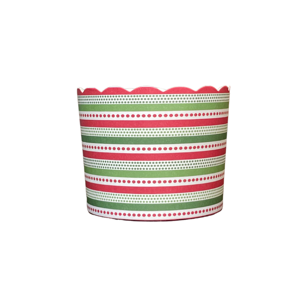 50 Large Red/Green Bake-In-Cups (standard size)