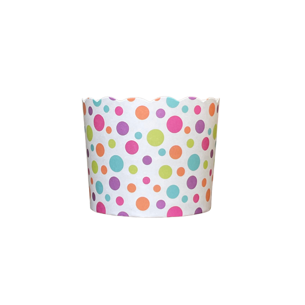 50 Large Party Dot Bake-In-Cups (standard size)