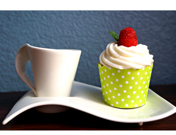 Case of Lime Green Polka Dots Bake-In-Cups 1440 Small Cups