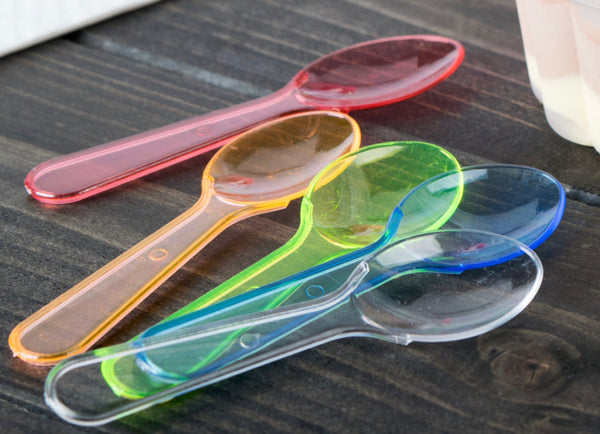 60 Mini  3” Spoons in Neon Colors