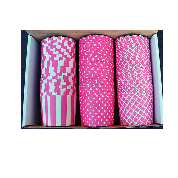 60 Large Cups Color Box- Pink (standard size)