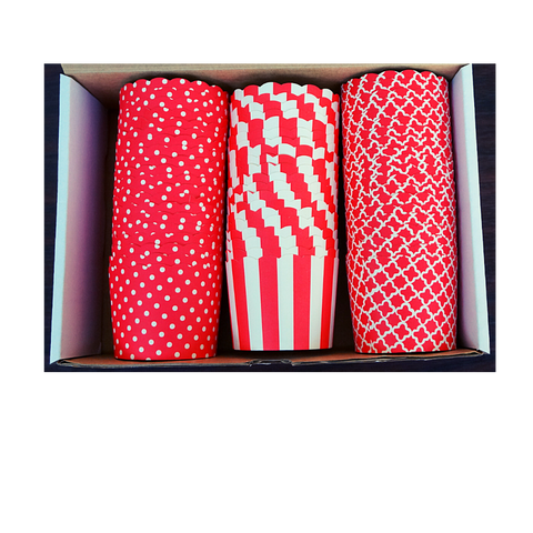 60 Large Cups Color Box- Red (standard size)